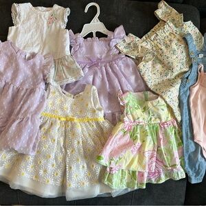 Assorted Baby Dresses in Pastel Colors